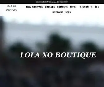 Shoplolaxo.com(LOLA XO BOUTIQUE) Screenshot