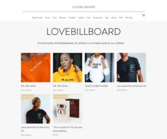 Shoplovebillboard.com(Lovebillboard Christian Apparel) Screenshot