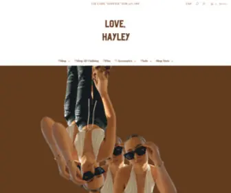 Shoplovehayley.com(Love, Hayley) Screenshot
