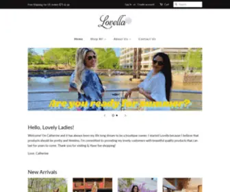 Shoplovella.com(Online Women's Clothing Boutique) Screenshot