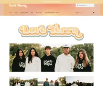 Shoploveterra.com(100% Sustainably Made Clothing) Screenshot