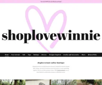 Shoplovewinnie.com(Shoplovewinnie) Screenshot