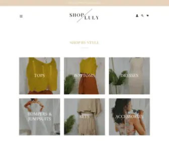 Shopluly.com(Shop Luly Boutique) Screenshot