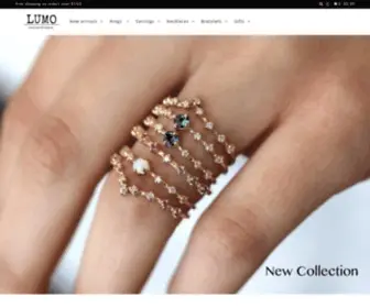 Shoplumo.com(Handcrafted fine jewelry made with love) Screenshot
