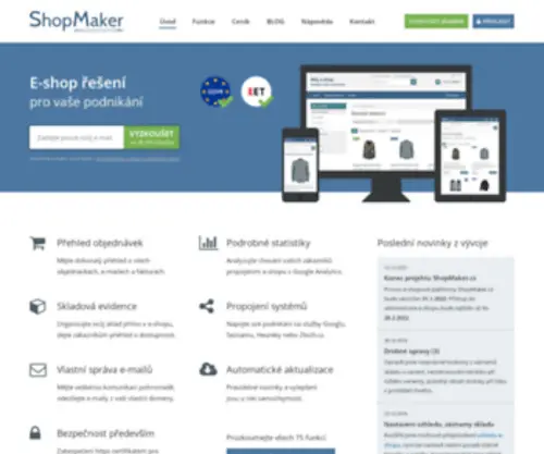 Shopmaker.cz(Pronájem e) Screenshot
