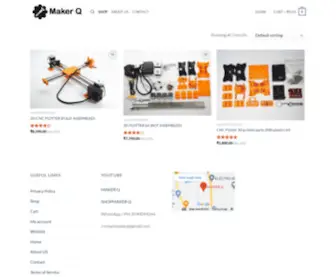 Shopmakerq.com(DIY Robotics store) Screenshot