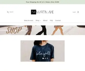 Shopmartinave.com(Martin Ave) Screenshot