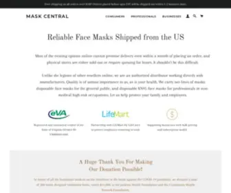 Shopmaskcentral.com(Face Mask) Screenshot