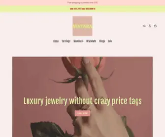 Shopmayara.com(Luxury jewelry without crazy price tags. Sterling silver 925) Screenshot