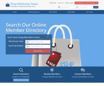 Shopmckinneytx.com(Shop McKinney Directory) Screenshot