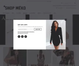 Shopmeko.com(SHOP MĒKO) Screenshot