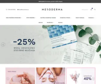 Shopmesoderma.eu(Profesionalios) Screenshot