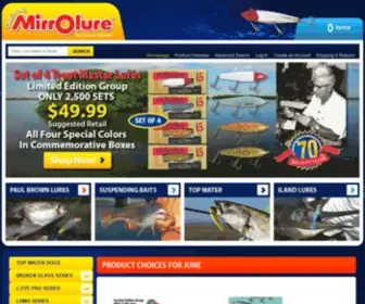 Shopmirrolure.com(Turn On The Bite) Screenshot