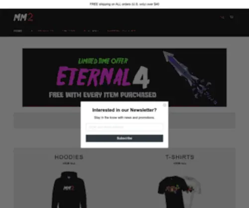 Shopmm2.com(MM2) Screenshot