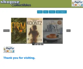 Shopnc.com(SHOP-NC BOOKS AND COLLECTIBLES) Screenshot