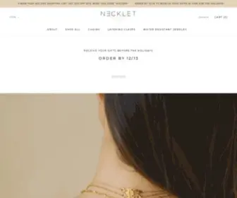 Shopnecklet.com(Layering & Untangling Necklaces) Screenshot