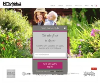 Shopnittanymall.com(State College) Screenshot