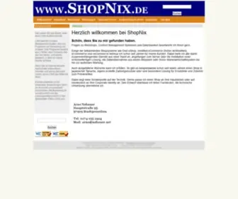 Shopnix.de(Herzlich willkommen bei ShopNix) Screenshot