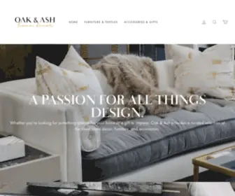 Shopoakandash.com(Oak and Ash Home Decor) Screenshot