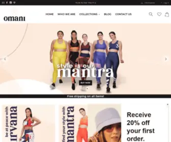 Shopomani.com(Omani Activewear) Screenshot