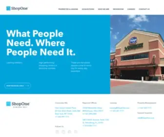 Shopone.com(ShopOne Centers) Screenshot