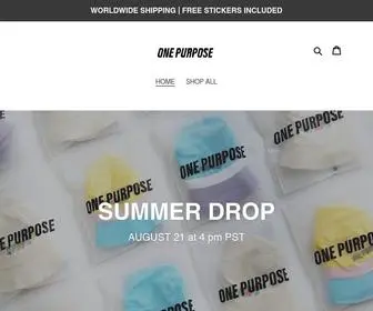 Shoponepurpose.com(SUMMER DROP TODAY AT 4pm PST) Screenshot