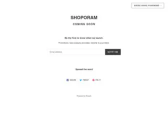 Shoporam.com(SHOPORAM) Screenshot