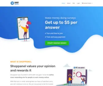 Shoppanel.net(Earn Easy Money by Answering Surveys) Screenshot