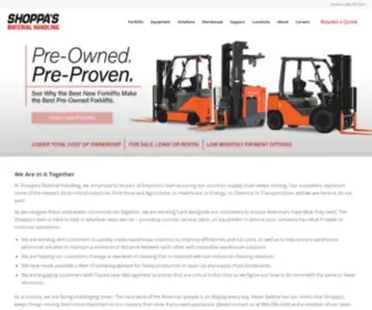 Shoppasmaterialhandling.com(Shoppa’s Material Handling) Screenshot