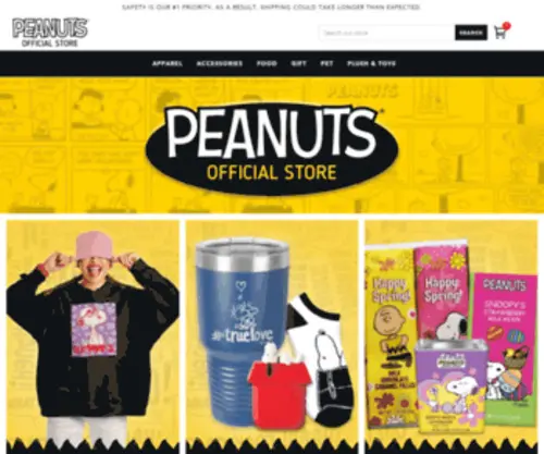 Shoppeanuts.com(Peanuts® Official Store) Screenshot