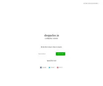 Shoppelux.in(Create an Ecommerce Website and Sell Online) Screenshot