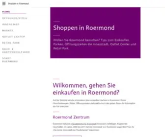 Shoppeninroermond.info(Shoppen in Roermond) Screenshot