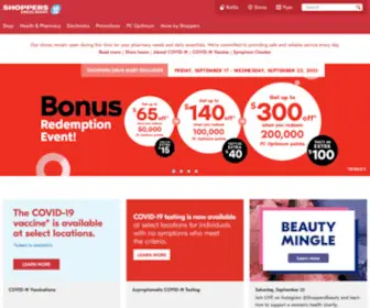 Shoppersdrugmart.com(Health, Beauty, Pharmacy, and Convenience | Shoppers Drug Mart®) Screenshot