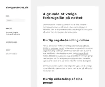 Shoppestedet.dk(Shoppestedet) Screenshot