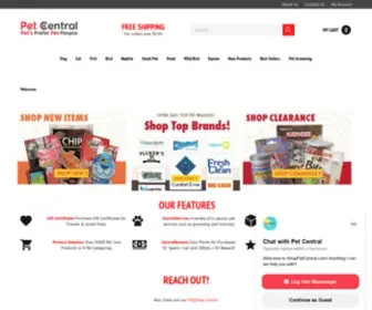 Shoppetcentral.com(Pet Central) Screenshot