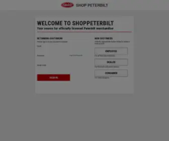 Shoppeterbilt.com(Peterbilt Store) Screenshot
