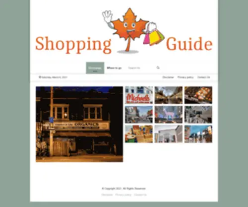 Shopping-Guide.ca(Canadian Shopping Guide) Screenshot