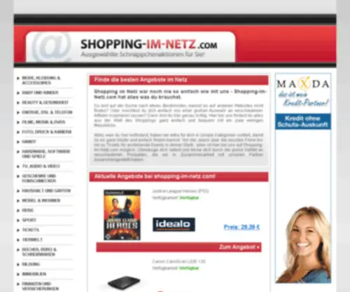 Shopping-IM-Netz.com(Schnäppchen) Screenshot