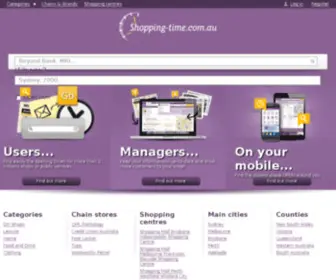 Shopping-Time.com.au(All opening and closing hours) Screenshot