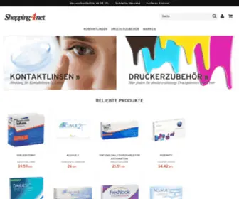 Shopping4Net.ch(Kontaktlinsen Druckpatronen Linsen Parfüm Kosmetik Gesundheitskost) Screenshot