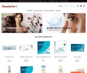 Shopping4Net.de(Kontaktlinsen Druckpatronen Linsen Parfüm Kosmetik Gesundheitskost) Screenshot