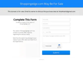 Shoppingedge.com(Compares prices and Products) Screenshot