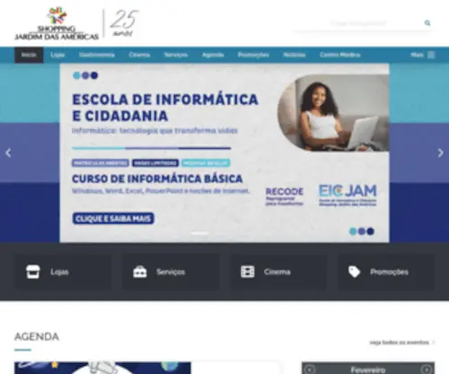 Shoppingjardimdasamericas.com.br(Shopping Jardim das Américas) Screenshot