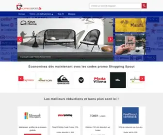 Shoppingspout.fr(Code promo) Screenshot