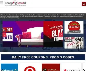 Shoppingspout.us(Today's Free Coupons) Screenshot