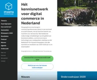Shoppingtomorrow.nl(Het netwerk voor digital commerce) Screenshot
