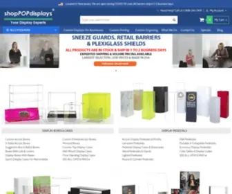 Shoppopdisplays.com(Buy acrylic displays) Screenshot