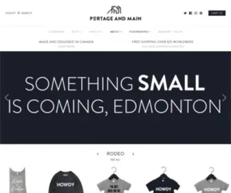 Shopportageandmain.com(Portage and Main's quality wear) Screenshot