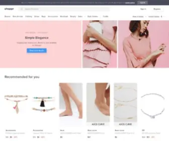 Shopprapp.com(Fashion discovery) Screenshot