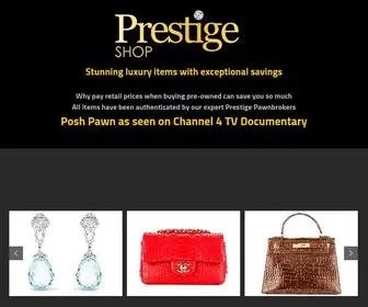 Shopprestige.com(Luxury Items with Exceptional Savings) Screenshot
